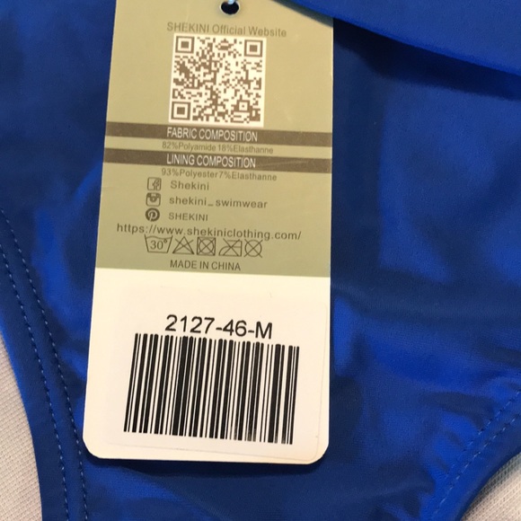 New Royal Blue tapered band waistline bottom - Picture 3 of 6